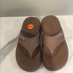 Bebe Chocolate Brown Sandals
